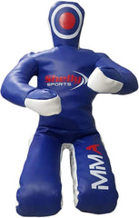 MMA Dummy Boxing Grappling Dummy Punching Bag Brazilian BJJ JIU Jitsu Sitting Position Dummy Wrestling Martial Arts Judo Karate Training Dummy – Syn Leather - UNFILLED