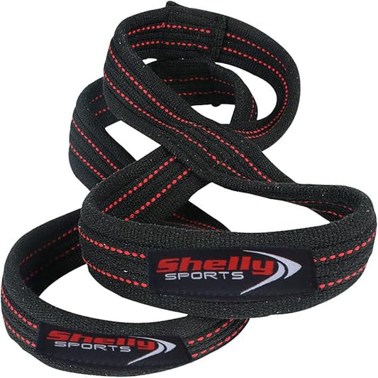 Shelly Figure 8 Straps for Heavy Duty Deadlift Weightlifting Powerlifters