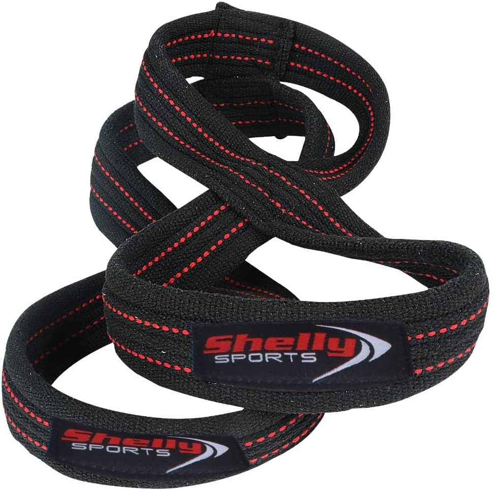 Figure 8 Straps for Deadlift, Weight Lifting, Shrugs, and Weightlifting.  Heavy Duty Cotton, 4 Sizes (M)