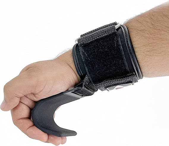 Shelly Weight Lifting Hook Wrist Straps Powerlifting Support Hand Grips Gym