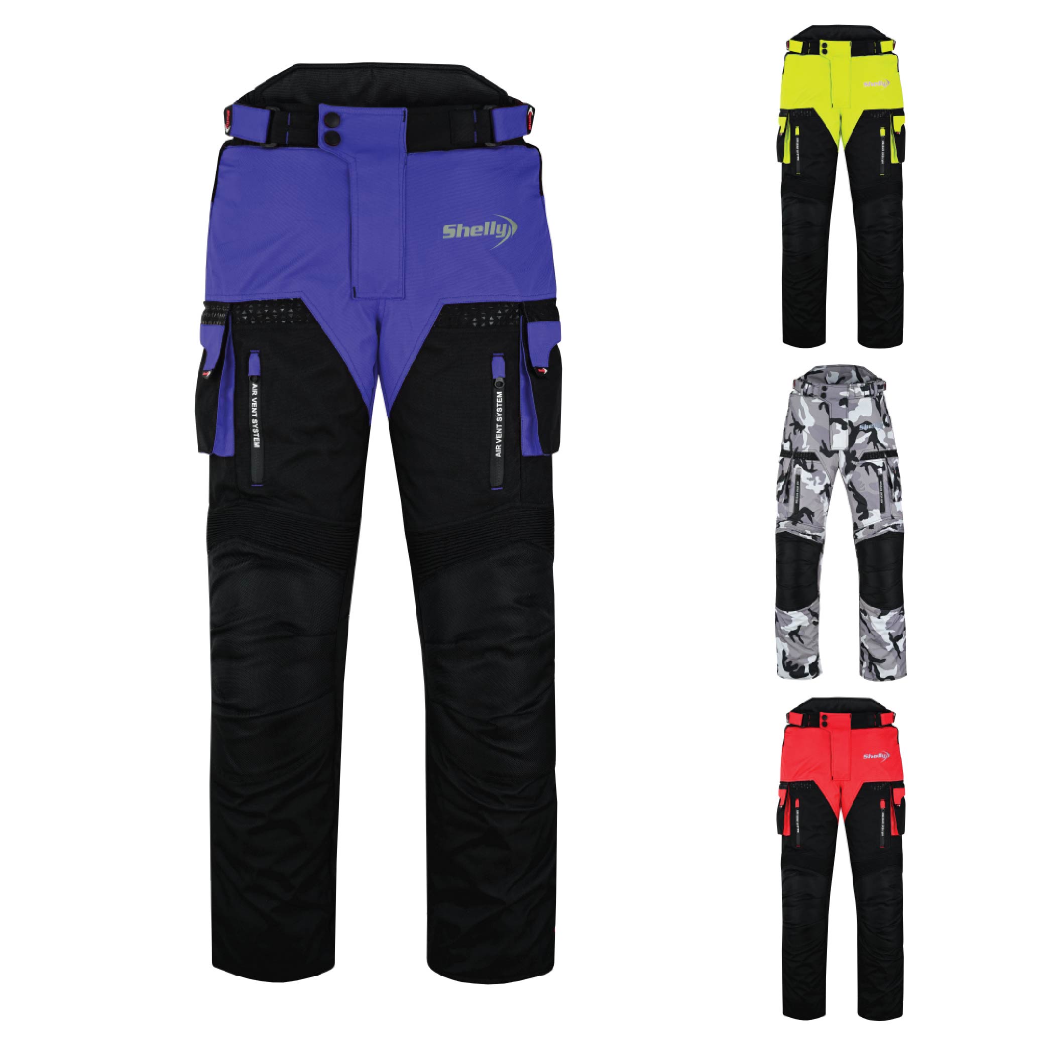 Shelly Motorcycle Trousers/Pants for Men with Water Resistant Cordura Textile Fabric for Motorbike Racing, Riding & Impact Protection Armor